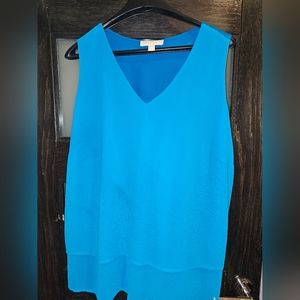 Michael Kors 2X Aqua Womens Sleeveless Top NWOT